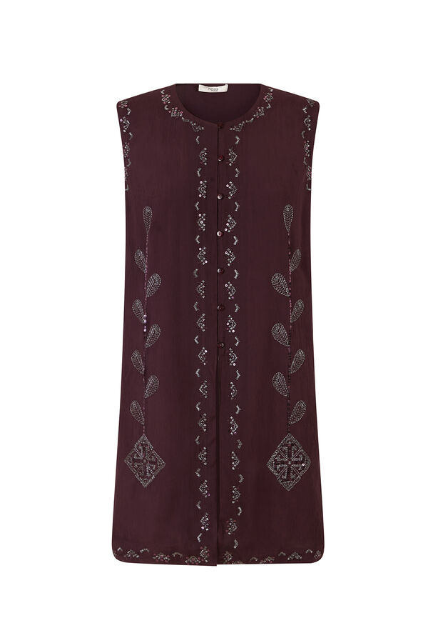 Hoss Intropia Cira. Blusa bordada Morado