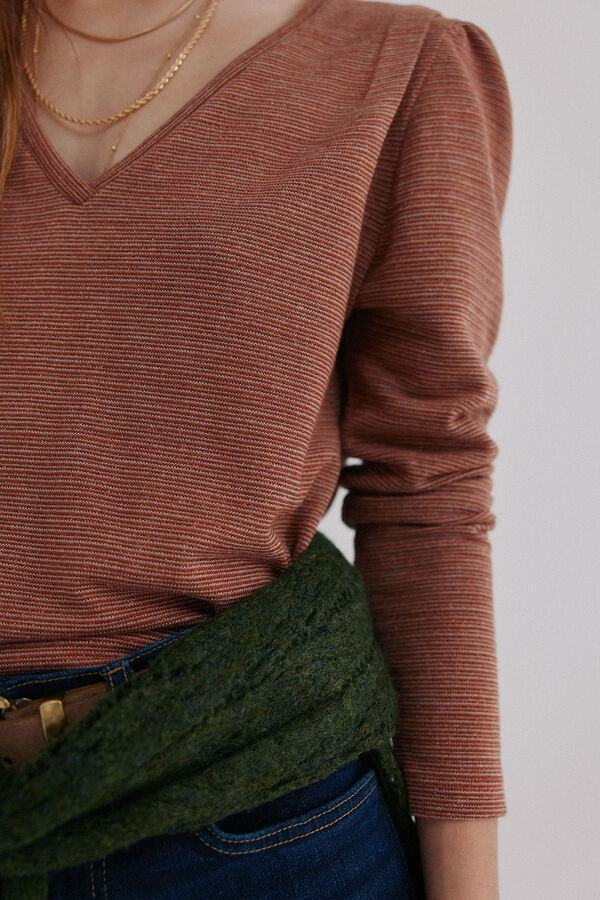 Hoss Intropia Micaela. Camiseta con solapa Coral