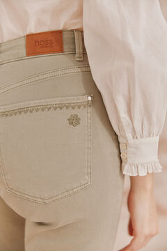 Hoss Intropia Piedad. Jeans bordados Verde