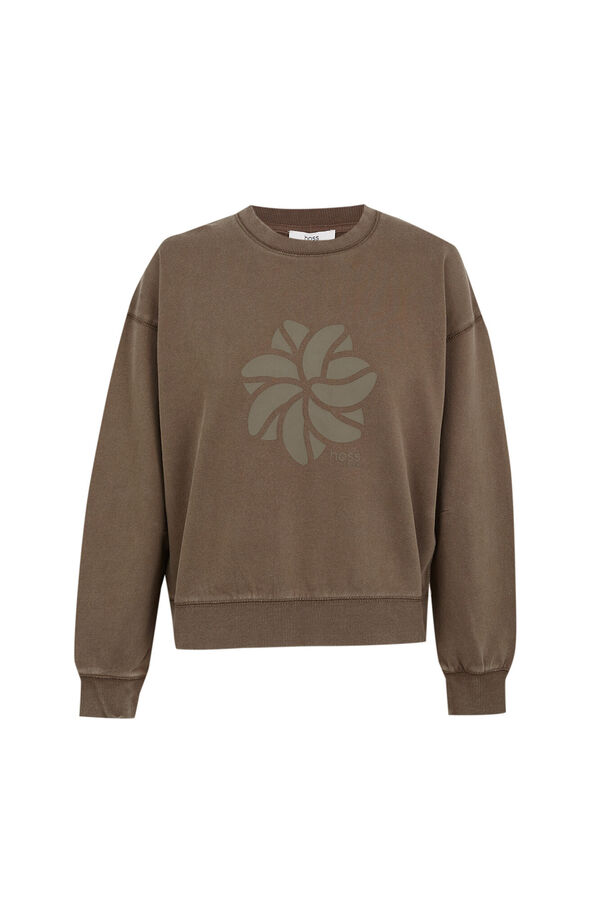 Hoss Intropia Miri.Sudadera logo Kaki