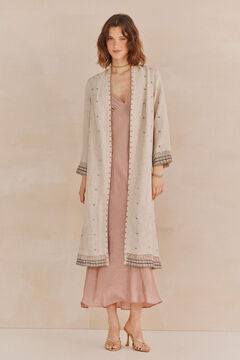 Hoss Intropia Elene. Kimono bordado Marfil