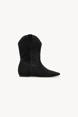 Hoss Intropia Noemi. Botins de croute com salto anabela interno Preto