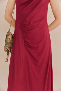 Hoss Intropia Laura Vestido drapeado cintura Morado