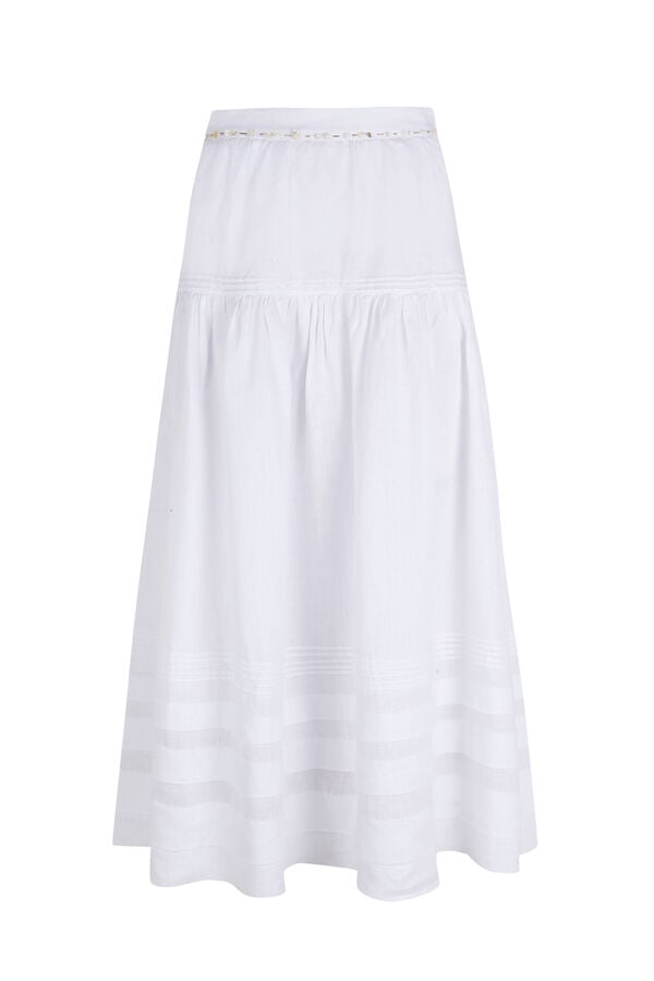 Hoss Intropia Rufina. Falda jaretas Beige