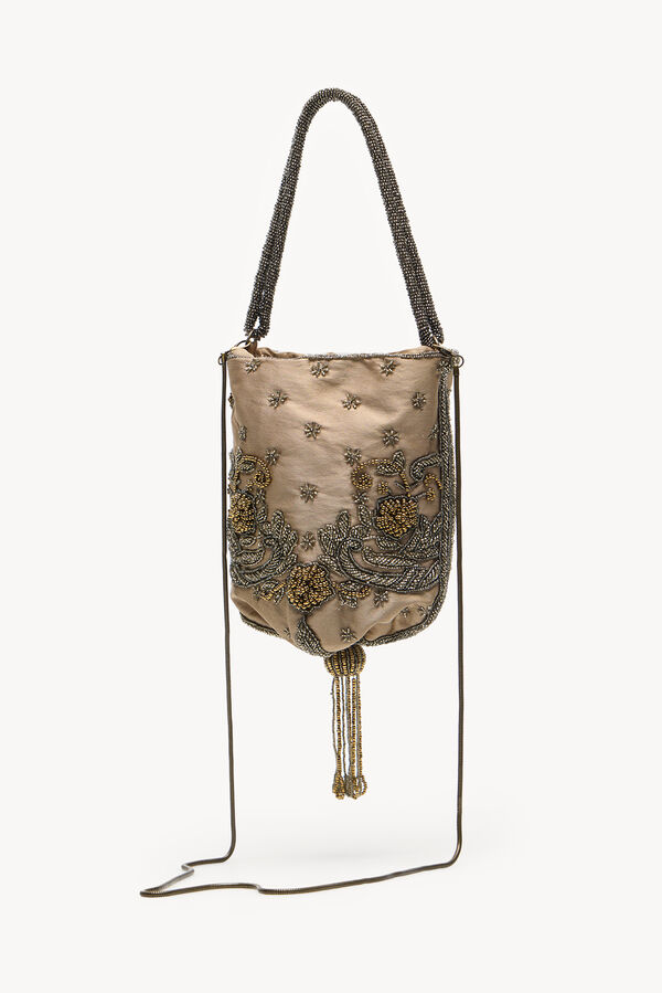 Hoss Intropia Natalie. Bolso bordado Dorado