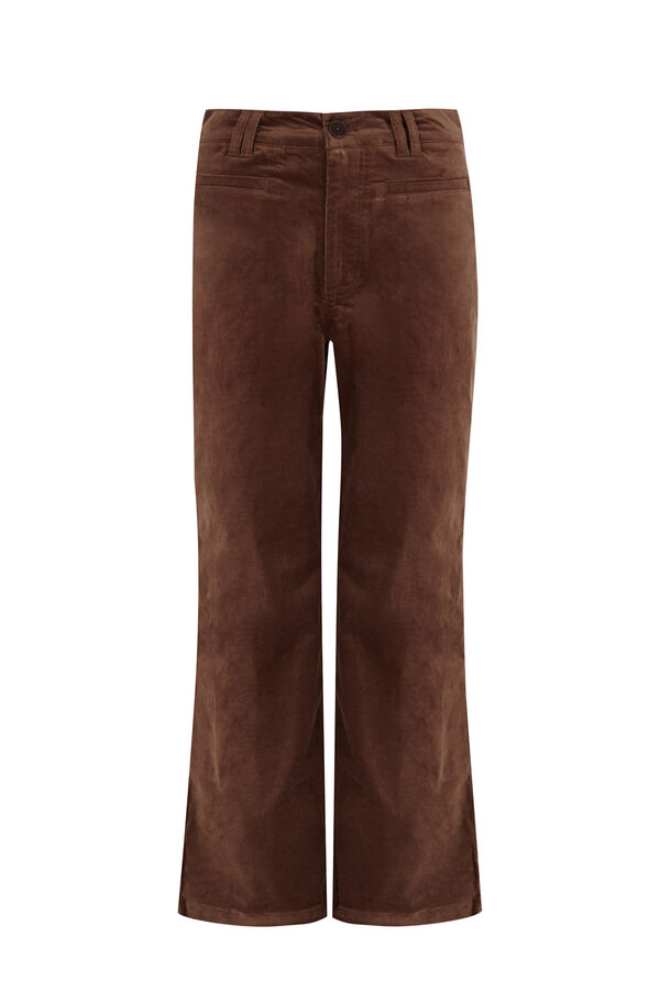 Hoss Intropia Prunela.Pantal&oacute;n tiro medio Gris