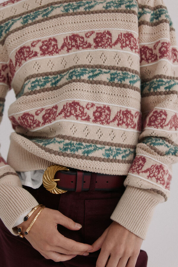 Hoss Intropia Irene. Jersey calado Multicolor