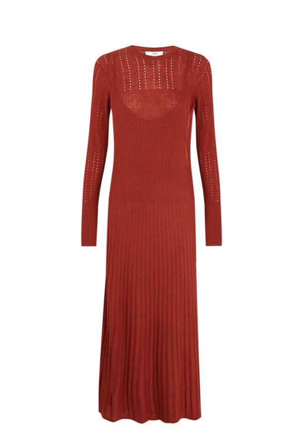 Hoss Intropia Annia.Vestido de malha Castanho