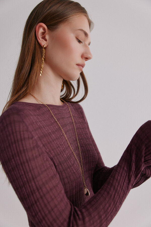 Hoss Intropia Nadine. Riscas estampado listrada Roxo