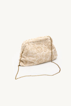 Hoss Intropia Nelsa. Bolsa bordado Beige