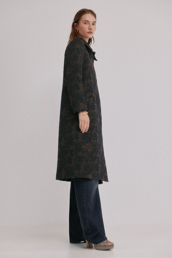 Hoss Intropia Fiorella. Levita jacquard Gris oscuro