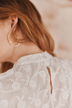 Hoss Intropia Caterina. Blusa bordados Blanco