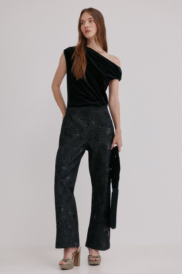 Hoss Intropia Marcela. Top asimétrico Negro