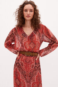Hoss Intropia Paula Blusa estampada con hilo metalizado Varios