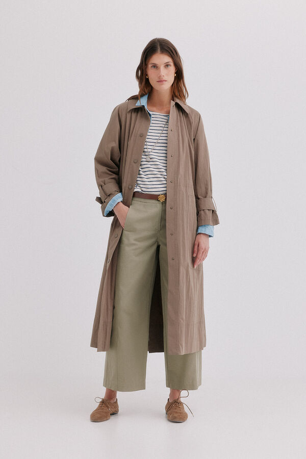 Hoss Intropia Dalia. Chaqueta midi Marron oscuro