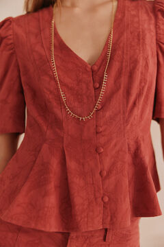 Hoss Intropia Armanda. Top jacquard Coral