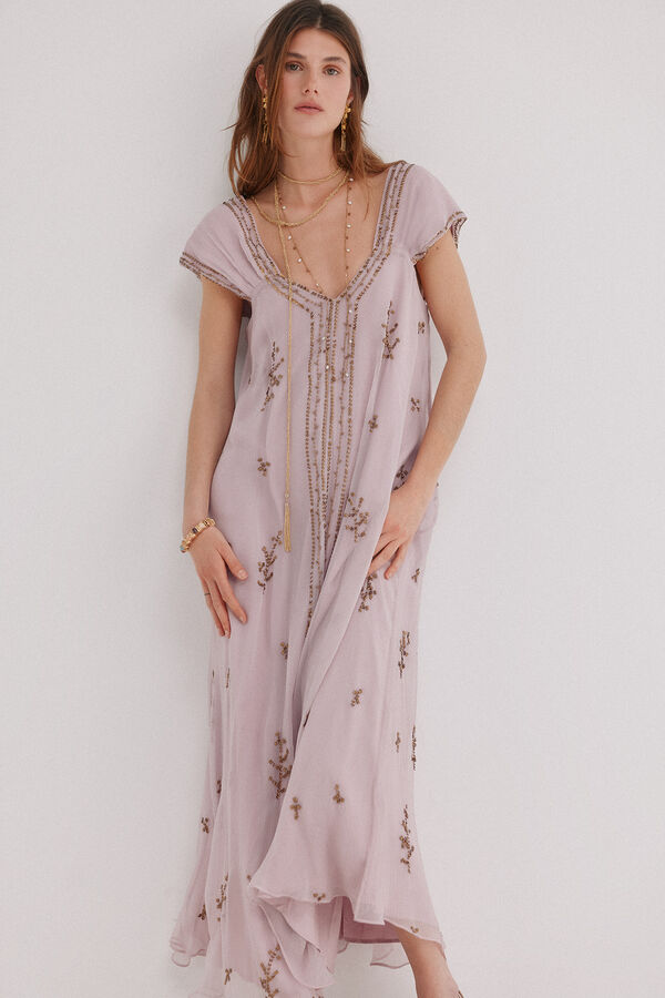 Hoss Intropia Aralina. Vestido fluido Roxo