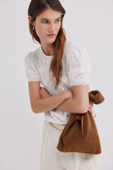 Hoss Intropia María. Camiseta romántica Blanco