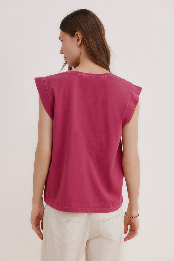 Hoss Intropia T-shirt lavada Manuela Roxo