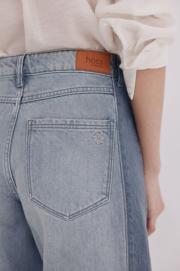 Hoss Intropia Billie. Jeans patchwork Cinzento