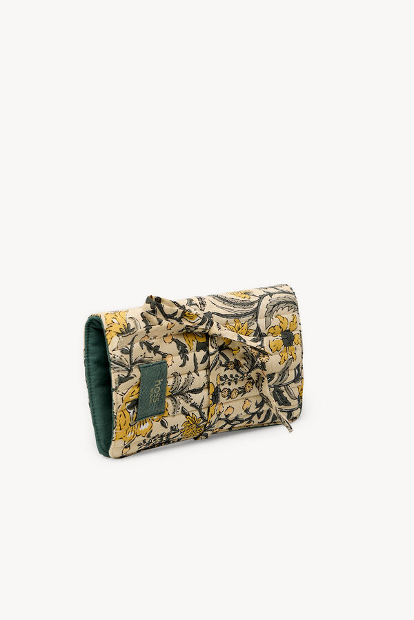 Hoss Intropia Maite. Joyero de algodón estampado Marfil