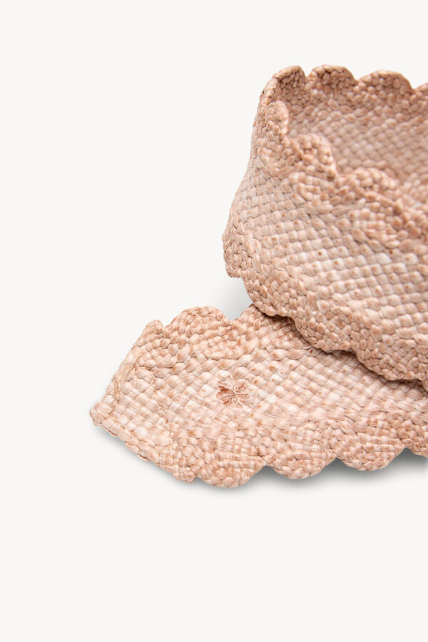 Hoss Intropia Lauren. Cinto de r&aacute;fia Subiu