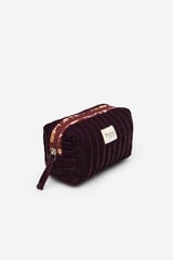 Hoss Intropia Lyssete. Neceser terciopelo acolchado rojo