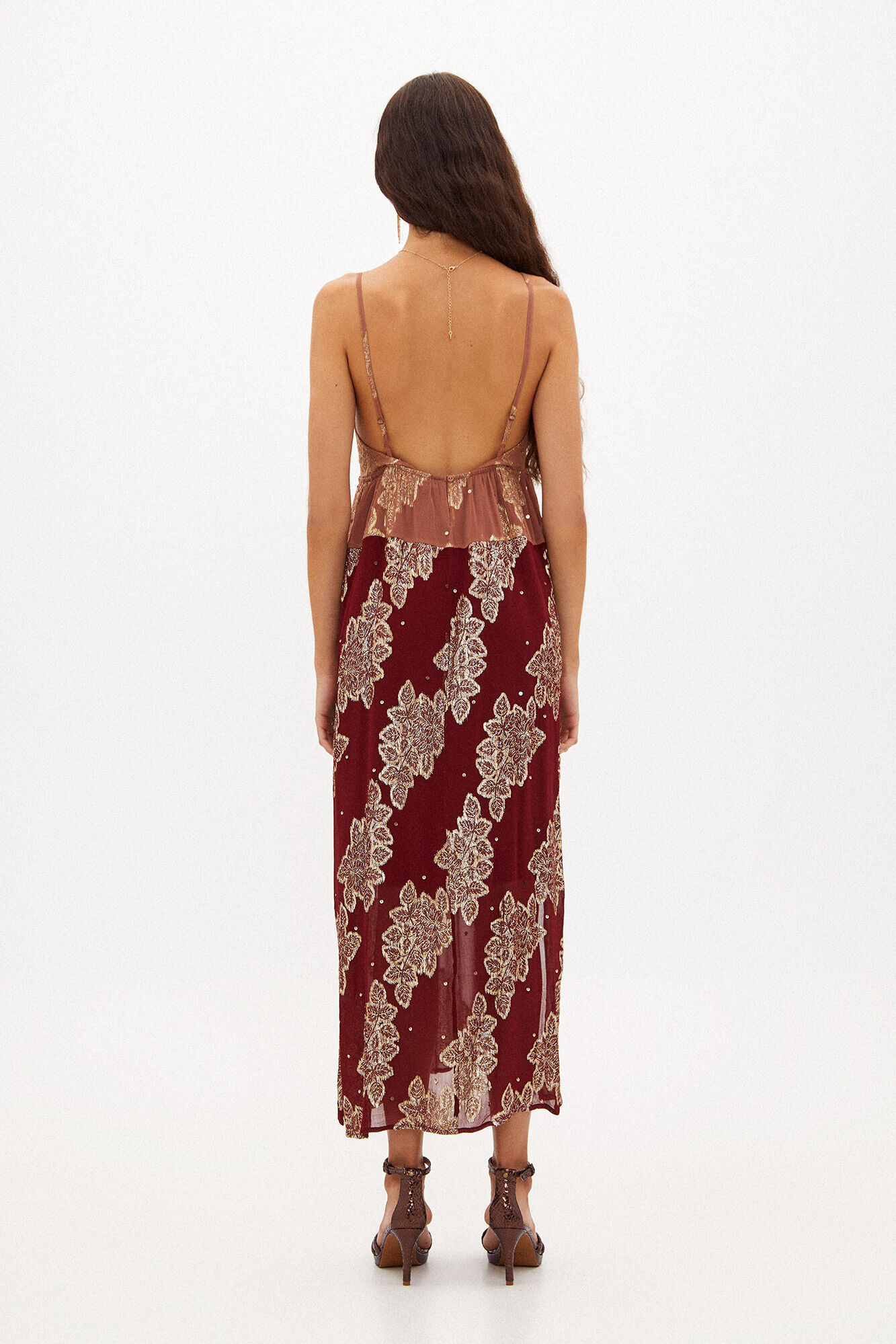 Remi. Vestido midi con lurex
