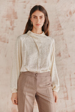 Hoss Intropia Fortia. Blusa nudo. Beige