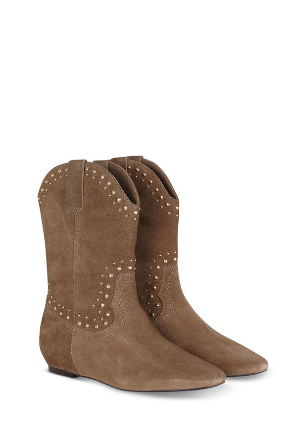 Hoss Intropia Botas cravejadas Beige