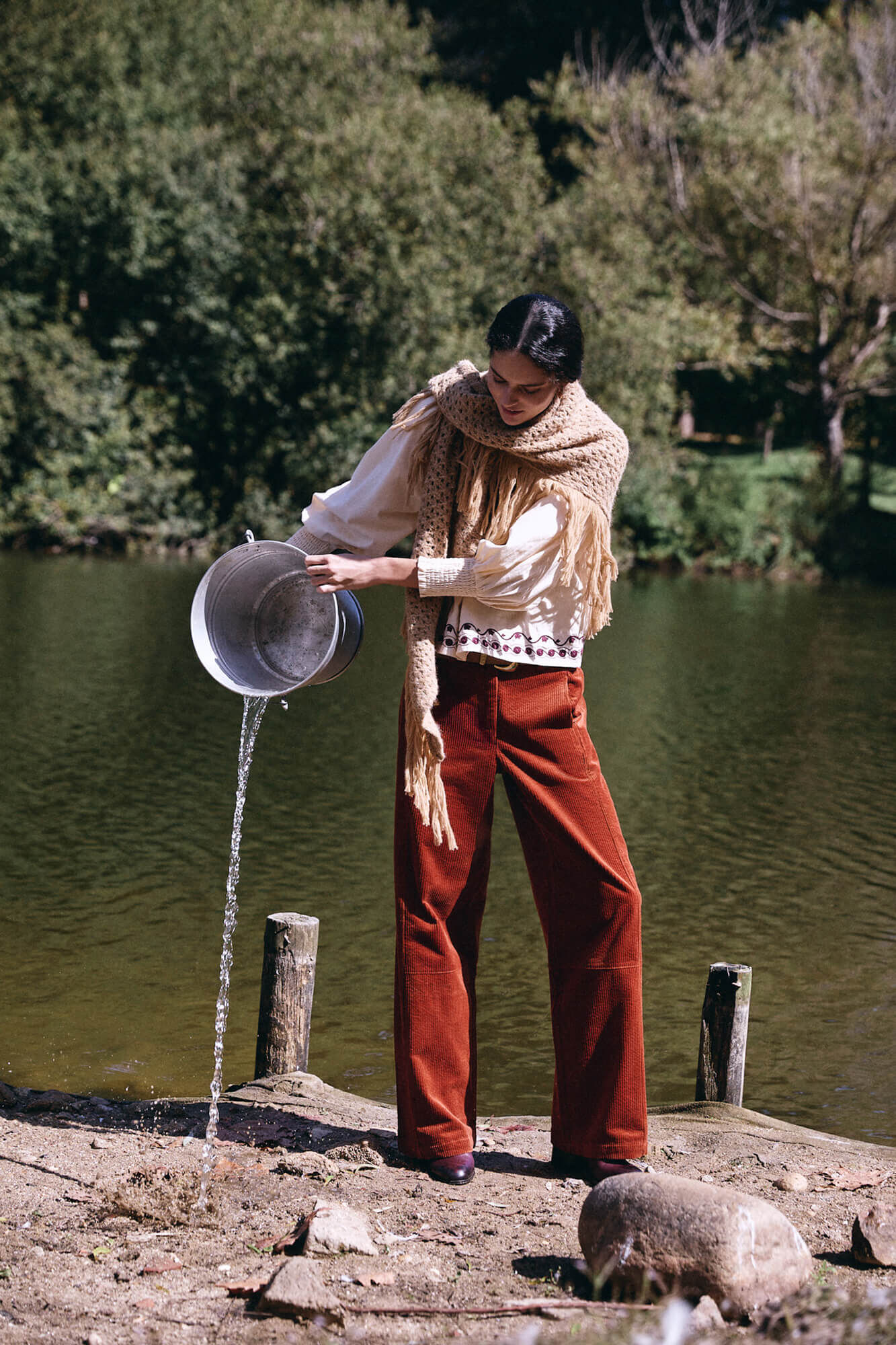 Hoss Intropia Pamela. Pantal&oacute;n wide leg