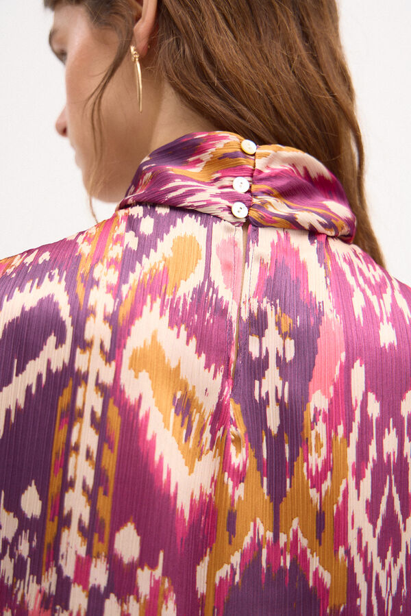 Hoss Intropia Candela. Top estampado ikat. Multicolor