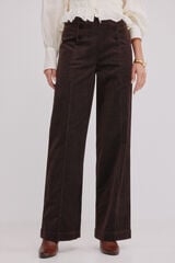 Hoss Intropia Pauline. Pantalón con doble abotonadura Marron