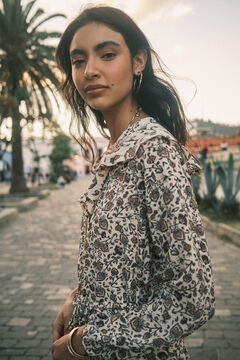 Hoss Intropia Lorena. Vestido estampado Ecru