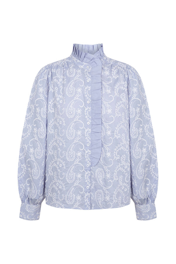 Hoss Intropia Candela. Blusa bordada Azul