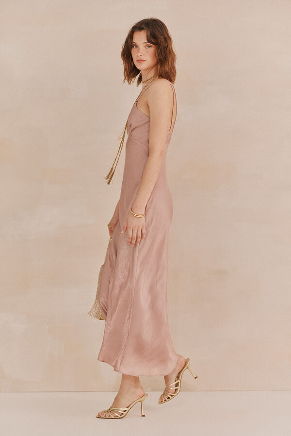 Hoss Intropia Lisa. Vestido lencero. Rosa