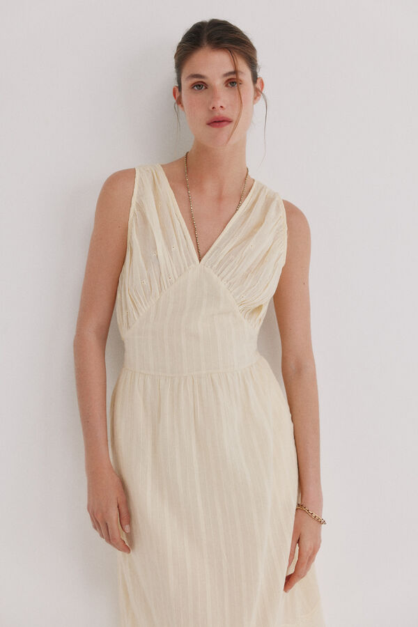 Hoss Intropia Adeline. Vestido fluido Dourado