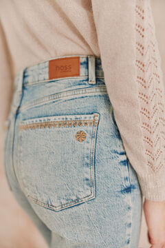 Hoss Intropia Bianca. Jeans con corte de bota Azul