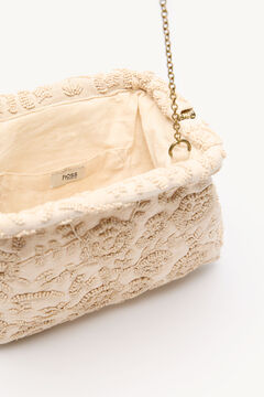 Hoss Intropia Nelsa. Bolsa bordado Beige