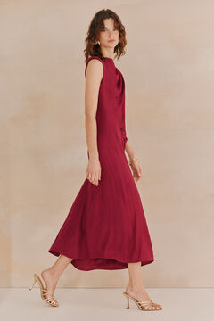 Hoss Intropia Laura Vestido drapeado cintura Morado