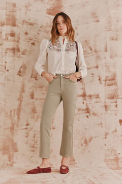 Hoss Intropia Casilda. Blusa bordada. Marfil
