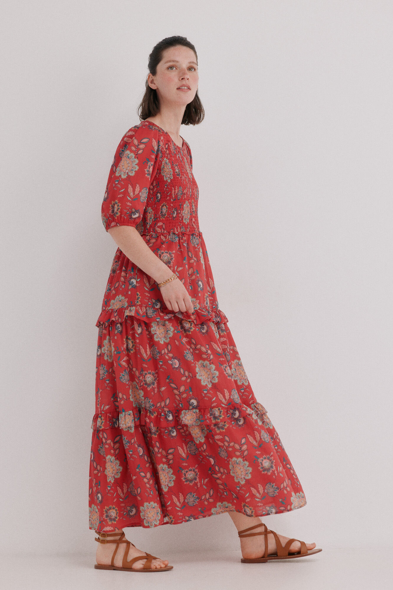 Hoss Intropia Asha. Vestido midi fluido