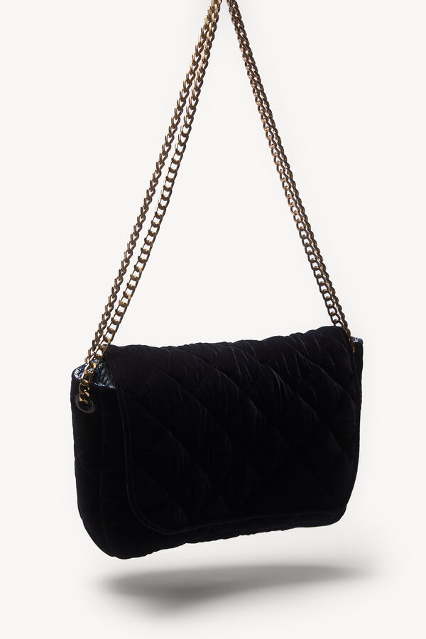 Hoss Intropia Natalia. Bolso terciopelo acolchado Gris oscuro