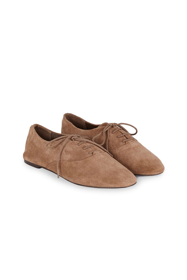 Hoss Intropia Mariela. Zapatos derbies de serraje Marron