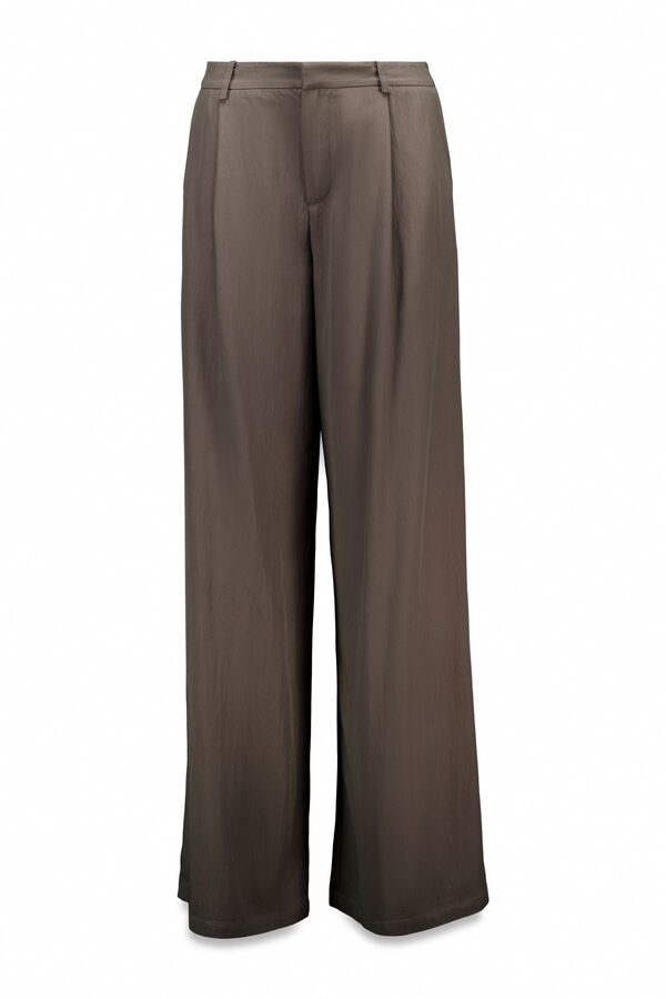 Hoss Intropia Poline. Pantalones fluidos Gris