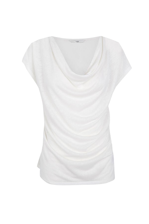 Hoss Intropia Madeline. Camiseta drapeada Beige