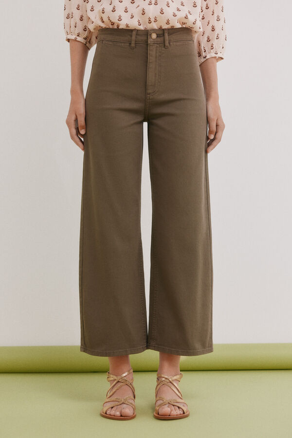Hoss Intropia Belle. Jeans tiro alto Marron