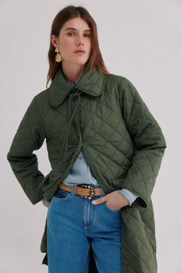 Hoss Intropia Daria. Sneaker acolchoada Verde