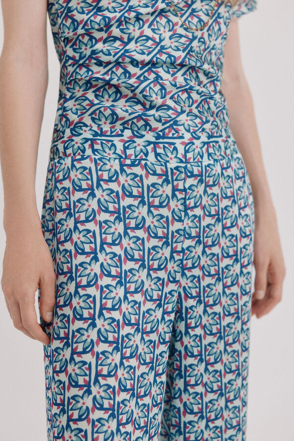 Hoss Intropia Patri. Cal&ccedil;a estampada  Multicolorido