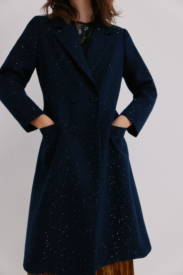 Hoss Intropia Farah. Abrigo cruzado Azul marino